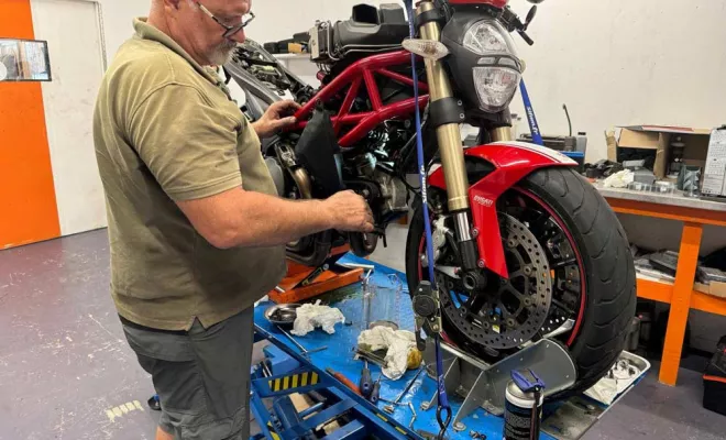 Réequilibrage de roues de moto, Solenzara, MS MOTORS